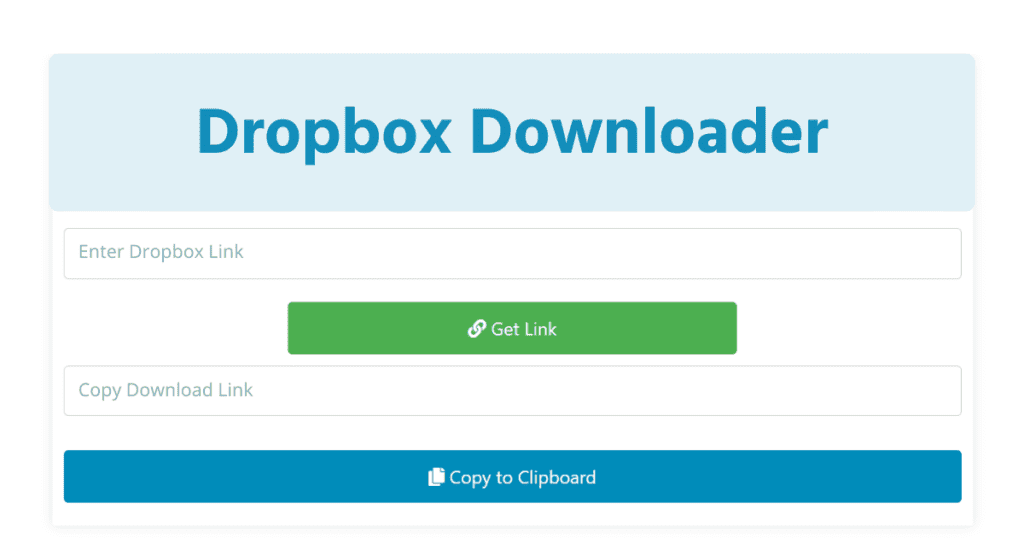 Dropbox Downloader