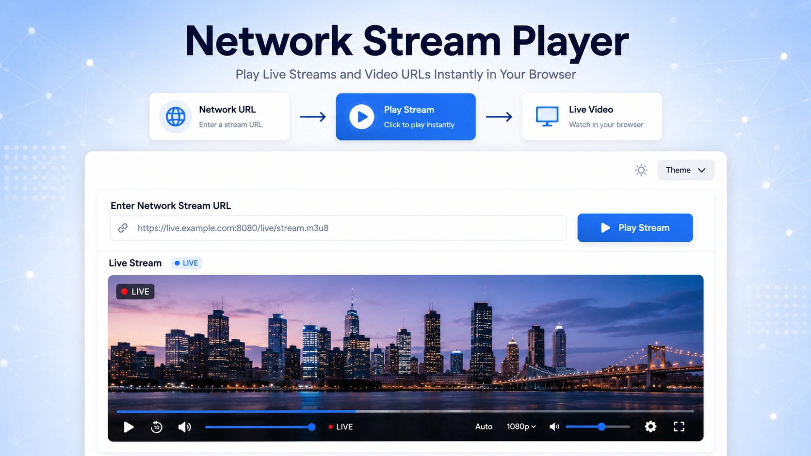 Network Networkstream Network Stream Player - Play M3U8, HLS & Live Streams Free