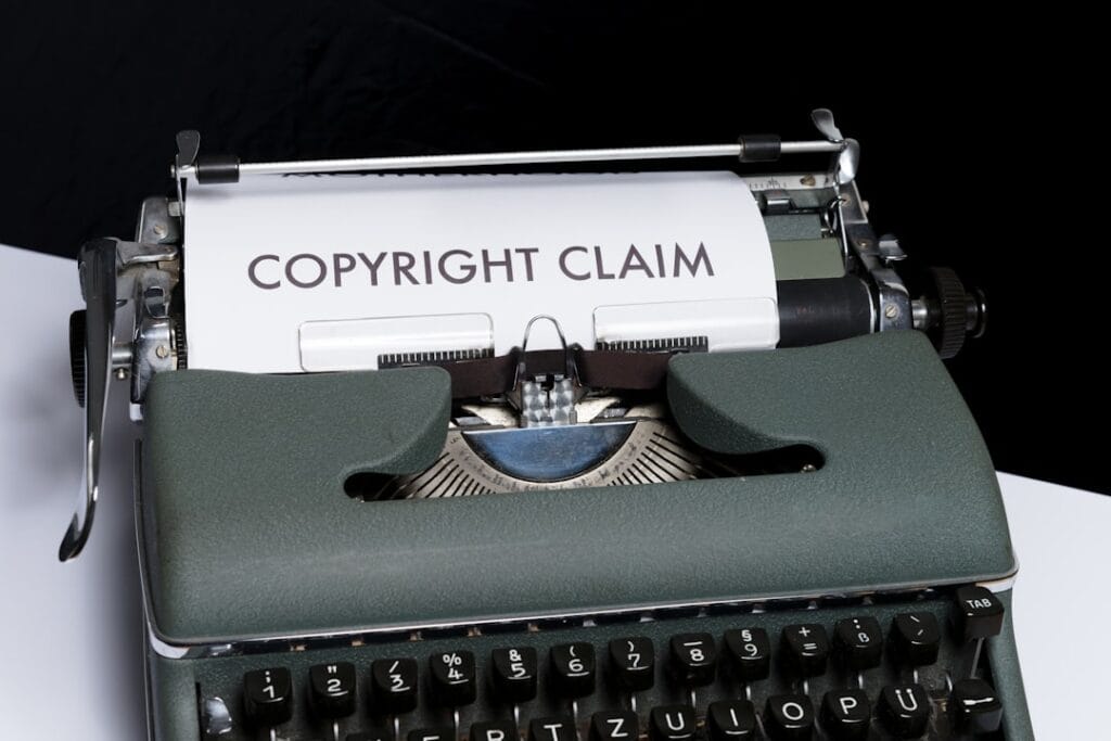 YouTube Thumbnail Downloader: Grab Any Image Fast Typewriter with a sheet of paper that reads Copyright Claim